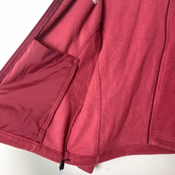Columbia dark red Benton Springs Full Zip Fleece Jacket Cranberry Women's Medium - Picture 3 of 9